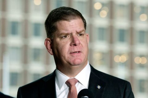 Marty Walsh caught on the camera. 